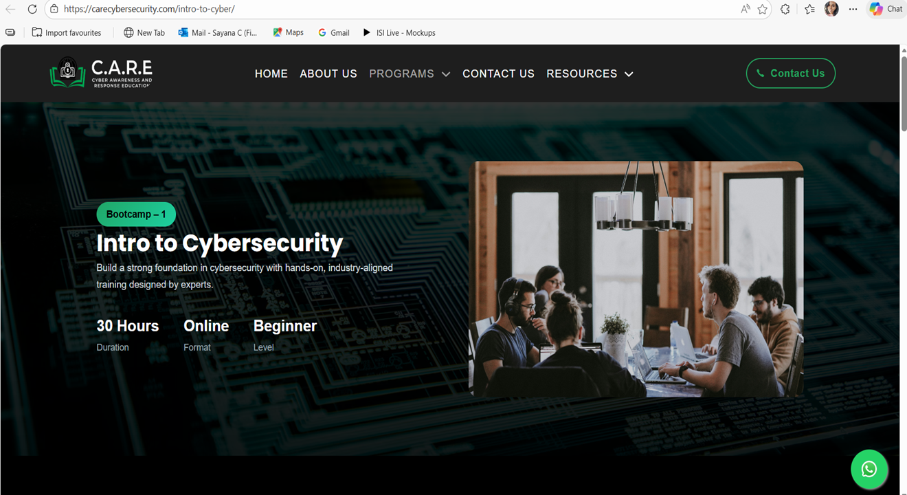 CARE Cybersecurity Intro to Cyber Course